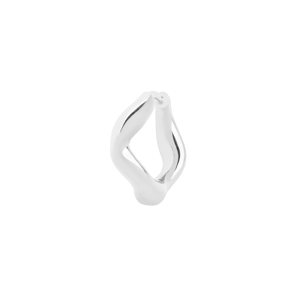 Maria Black Anil Huggie 8 in silber, Ansicht vorne