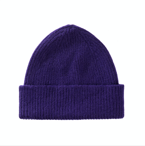 LE BONNET Beanie, Lila / Indigo